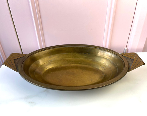 Vintage brass bowl large - vintage,