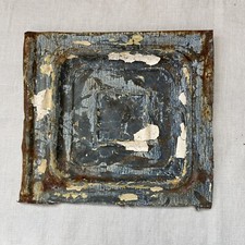 Small Single Antique Tin Ceiling American Tile Shabby Panel 15cm SQ 