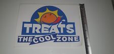 Treats Ice cream Advertising Window freezer  Sticker Van Mobile Shop Logo 