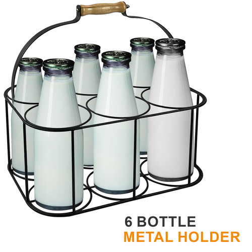 Metal milk bottle holder - 6,