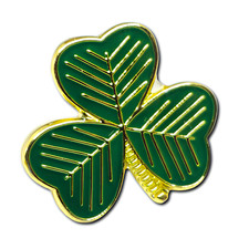 Shamrock Pin Badge Enamel