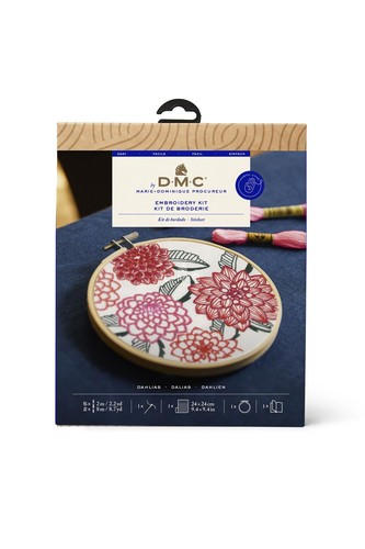 Dmc dahlias cross - (14.5cm),