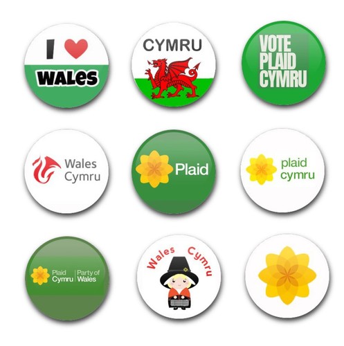25mm welsh cymru badges - welsh, x9