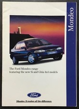 FORD Mondeo Car Sales Brochure