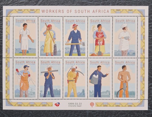 South african stamps - stamps., workers