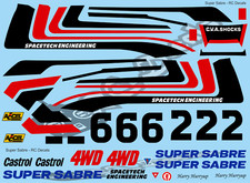 Vintage Super Sabre Decals /
