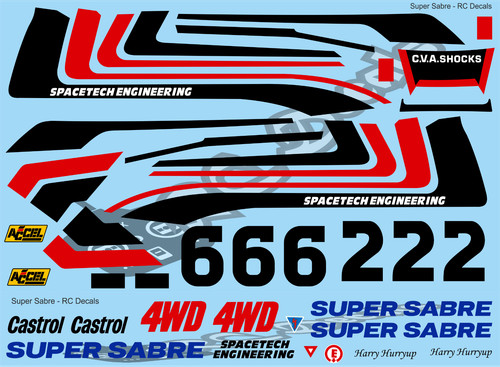 Vintage super sabre decals - vintage, /