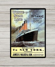 Metal Signs, Vintage Titanic