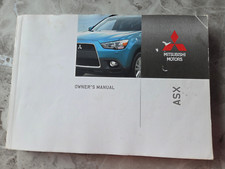GENUINE MITSUBISHI ASX OWNERS MANUAL / HANDBOOK 2010 2013 / APPROX 400 PAGES