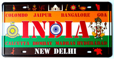 India License Plate Decorative