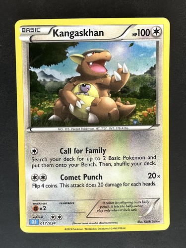 Kangaskhan 017 034 - kangaskhan, 017/034