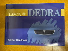 Lancia Dedra drivers handbook 