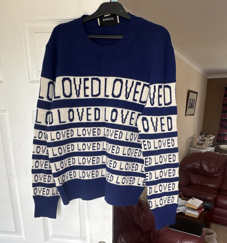 Gucci blue white - gucci, loved