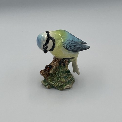 Beswick blue tit bird figurine - blue,