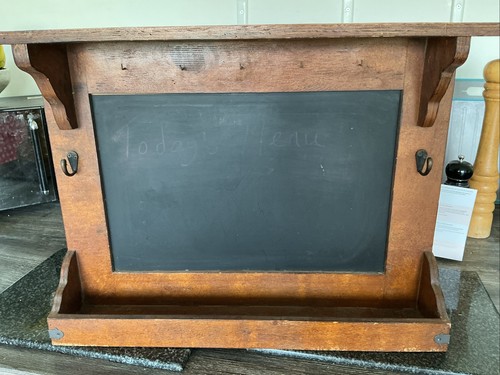 Chalk board and - and, shelf