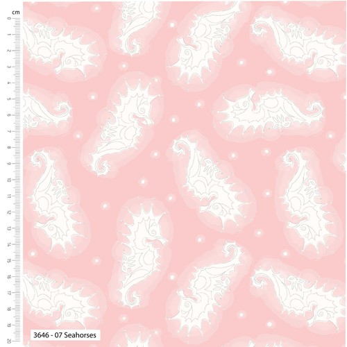 Sand sea and - sewing, seahorses