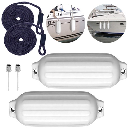 Boat fenders ribbed twin - 2x,