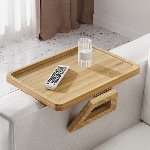 Bamboo sofa arm tray - sofa, table