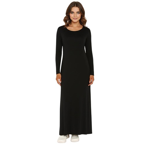Ladies long sleeve maxi - long,