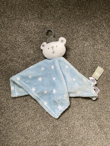 Primark blue white stars teddy - white,