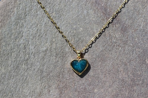 Blue gemstone heart shaped - heart,