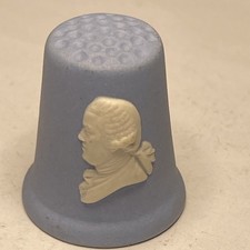 Wedgwood Blue Jasper 250th Anniversary 1730-1980 Josiah Wedgwood Thimble.