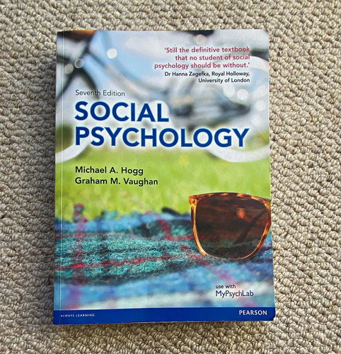 Social psychology 7th hogg - social, ed