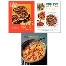 Poppy Cooks,Easy Vegetarian One-pot, One Pot Healthy Meals 3 Books Set
