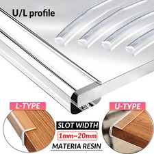 Silicone Rubber U/L Shape Sealing Strip U Channel Edging Trim Slot Width 1~20mm