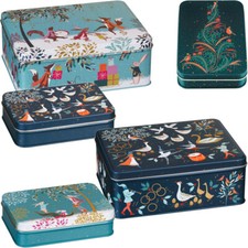 SARA MILLER CHRISTMAS TIN BOX