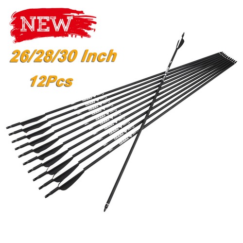 12pcs archery carbon - 26/28/30",
