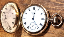 1918 Waltham BARTLETT Gold plated pocket watch serviced Working perfect REF 1398