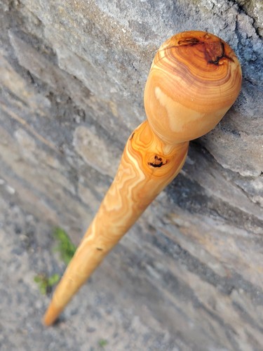 English yew pommel - cane, 102cms