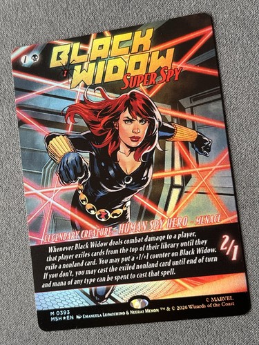 Black widow super spy - -, foil