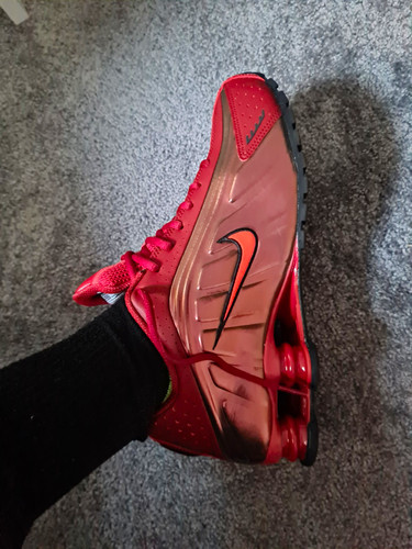 Nike shox men red low - nike, men's