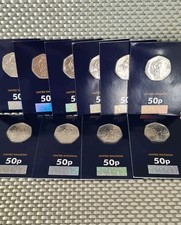 2019 UK Royal Mint The Snowman & James Christmas 50p×10 Coins in Blue Card BUNC 