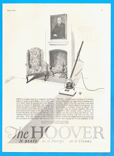 1924 hoover sweeper vacuum - hoover,
