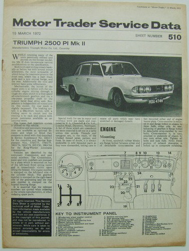 Triumph 2500 ii motor - triumph, mk