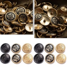 10-50Pcs Round Metal Button