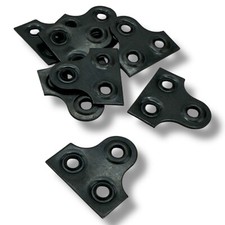 BLACK MIRROR PLATES WALL HANGING BRACKET Plate Picture Frame Wall 25mm 3 Hole