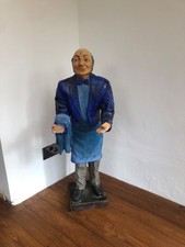 vintage fibreglass waiter/butler statue 