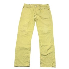 Levis 511 Corduroy Jeans Slim Zip Fly Regular Y2K Yellow Mens W33 L29