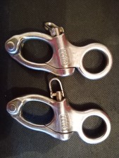 2 Gibb England Approx12.5cm Fixed Eye Stainless Steel Snap Shackle SailingMarine