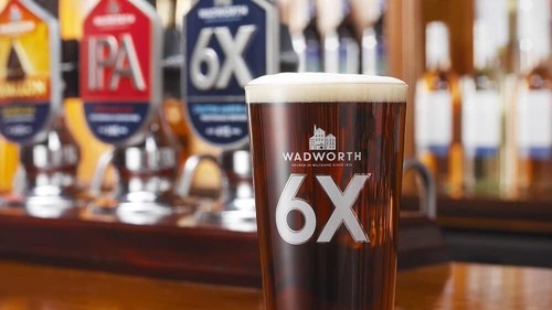 Wadworth pint glasses - 2,