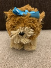 Nickelodeon JoJo Siwa BowBow Puppy Dog Yorkie With Blue Bow Soft Plush Toy 7” 