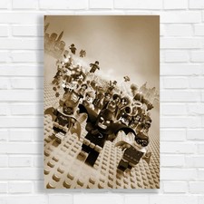 Vibrant LEGO Superheroes Sepia