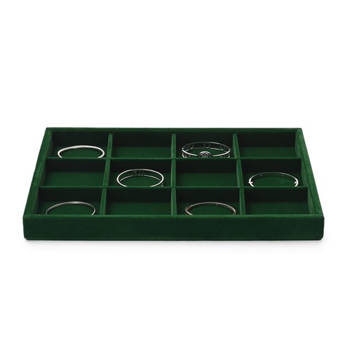 Dark green stackable jewellery - stackable,