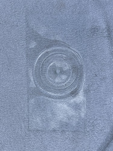 Old bullseye window glass - old,