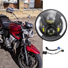 LED 7" Motorcycle Headlight Turn Signals Hi/Lo W/ O Ring For Suzuki Bandit 1200