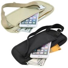 2x Money Belt Travel Hidden Secret Discreet Bum Bag Waist Wallet Pouch Unisex